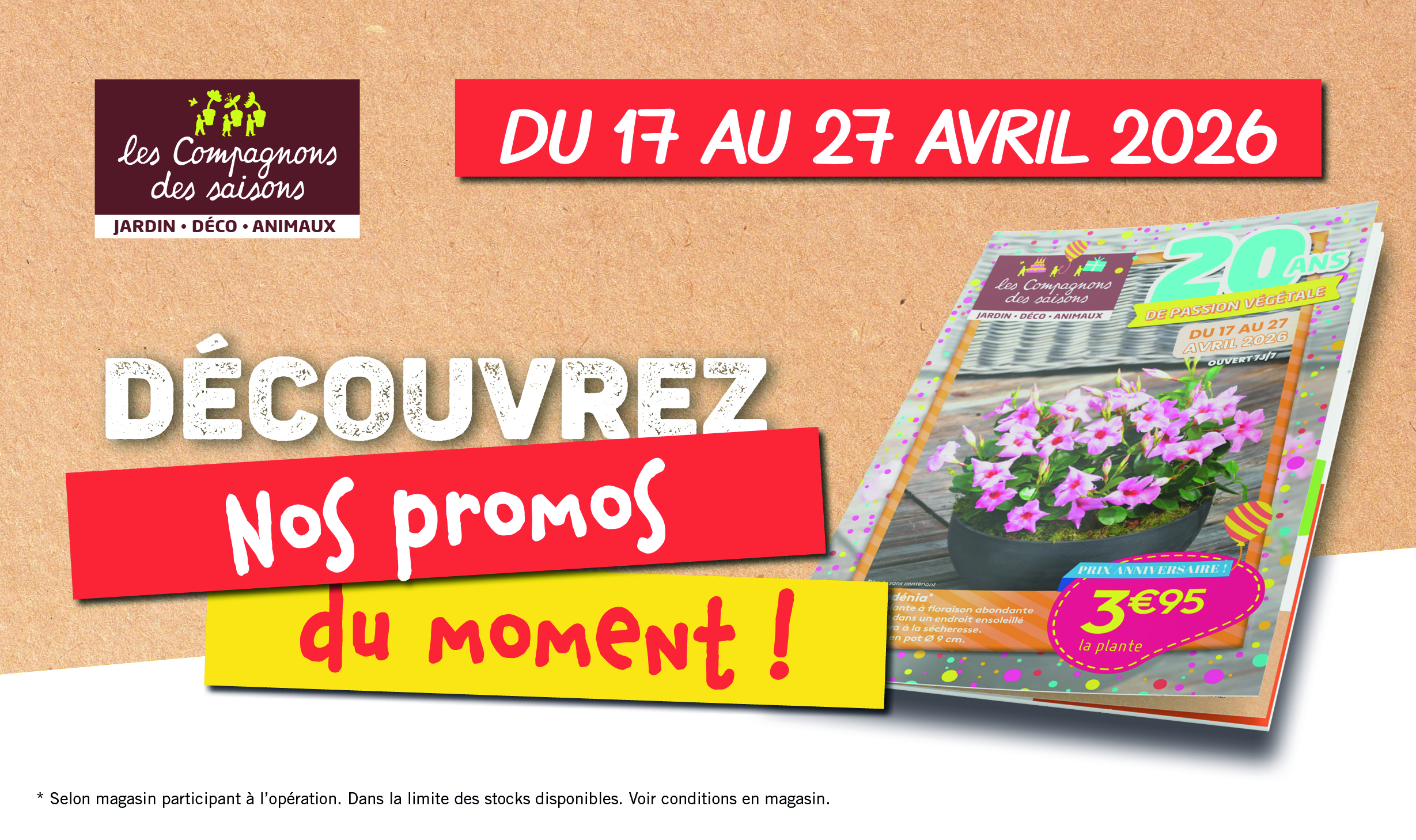 promos plantes printemps fleurs potager tombola